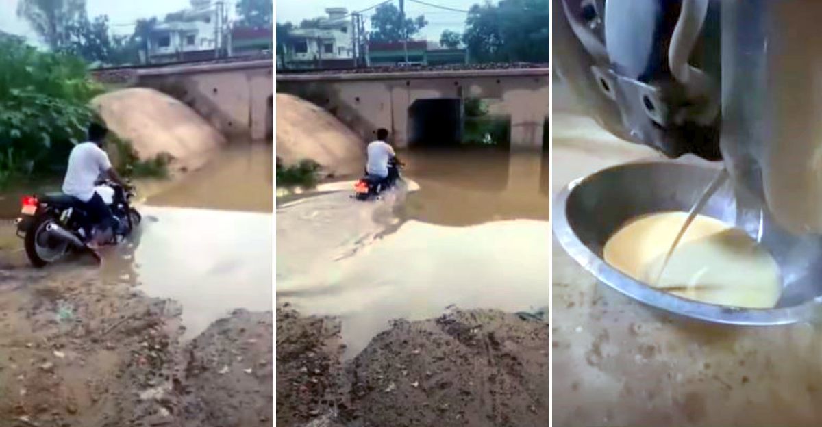 Màn chơi trội của dân chơi mô tô khiến dầu máy lẫn đầy bùn bẩn