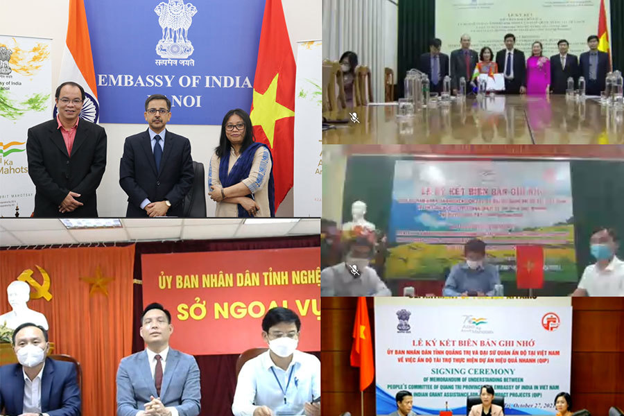 Ấn Độ ký với 8 tỉnh Việt Nam triển khai các dự án tác động nhanh