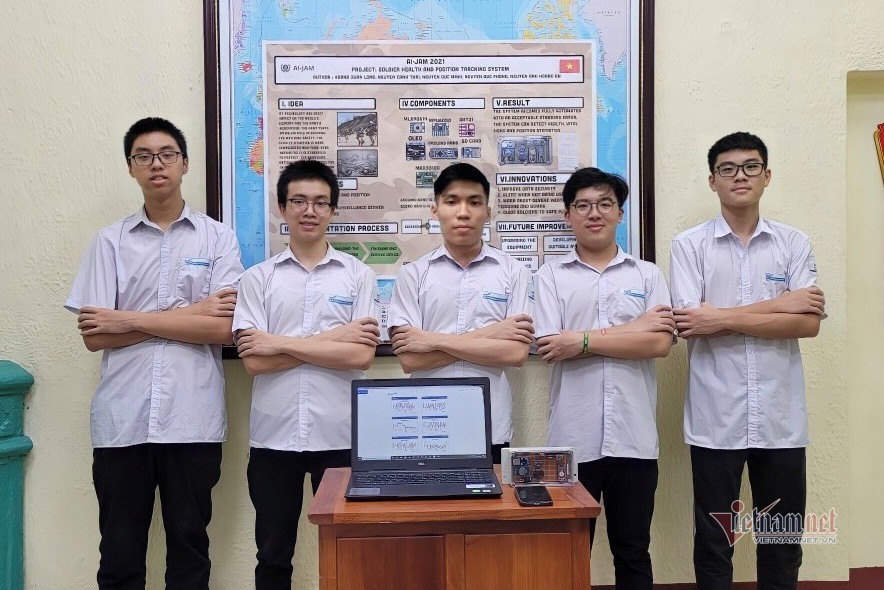 5 học sinh chuyên Lý giành giải Vàng sáng tạo khoa học kỹ thuật tại Mỹ