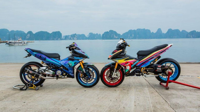 Cận cảnh Yamaha Exciter được độ theo phong cách xe phân khối lớn