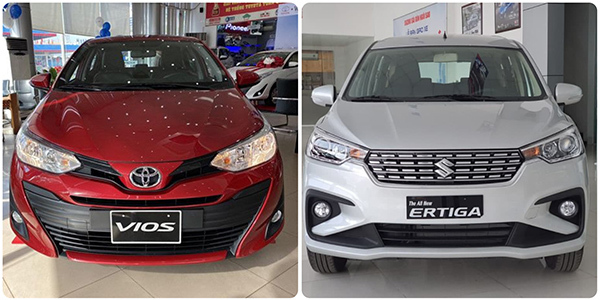 Với 500 triệu, mua Vios 'thần thánh' hay xe 7 chỗ Ertiga để chạy dịch vụ?