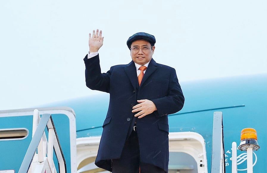 Thủ tướng Phạm Minh Chính bắt đầu các hoạt động tại Vương quốc Anh