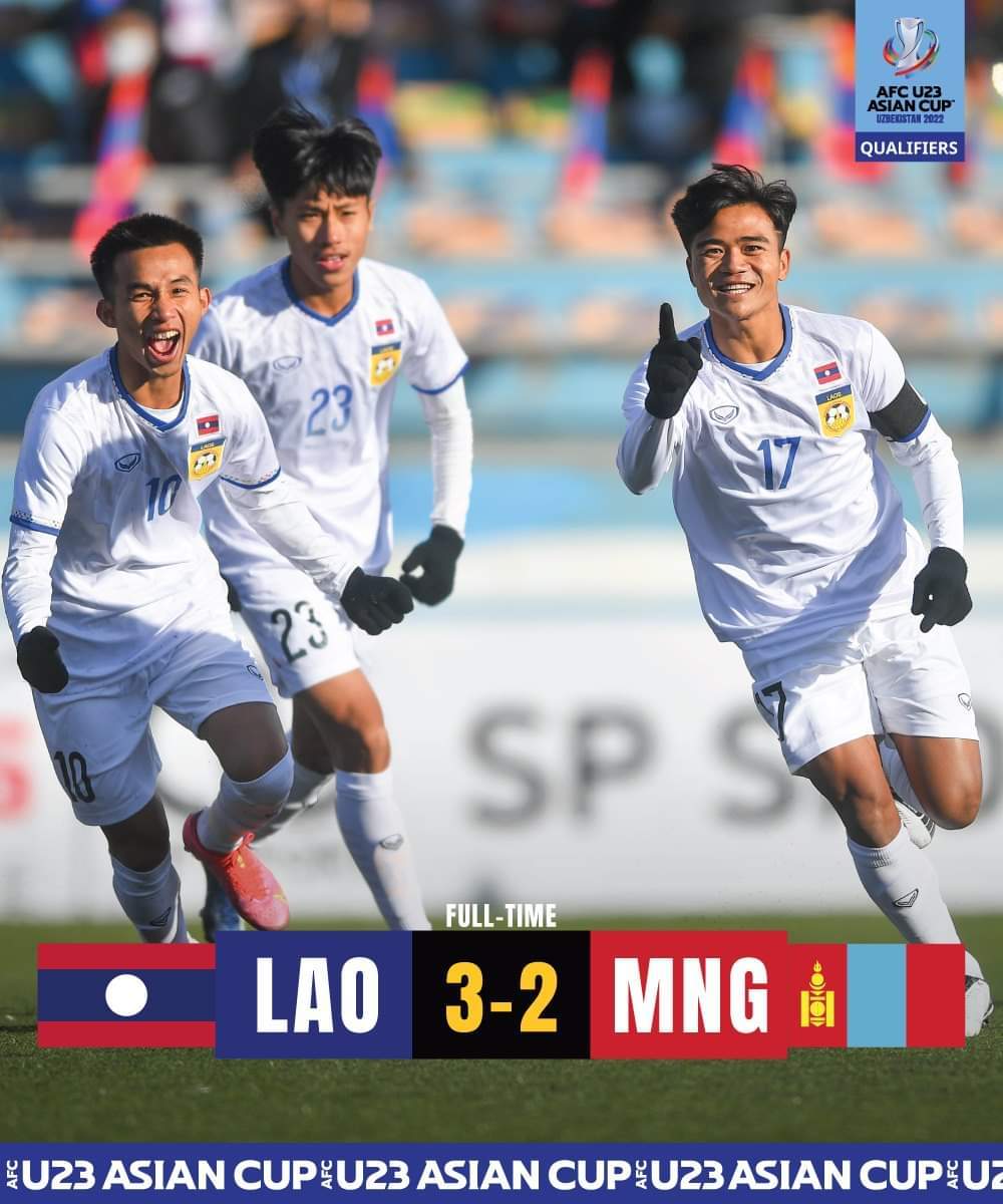 Được U23 Lào 'tặng' vé, U23 Thái Lan ăn mừng như vô địch châu Á