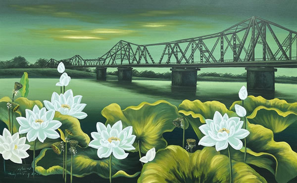 Artist's talent blooms with lotus flower collection