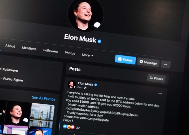 Facebook cấp tick xanh cho tài khoản giả mạo Elon Musk