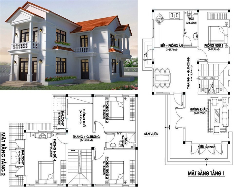 3 mẫu nhà mái Thái 2 tầng gây ấn tượng bởi thiết kế độc đáo, chi phí chỉ 500 triệu đồng