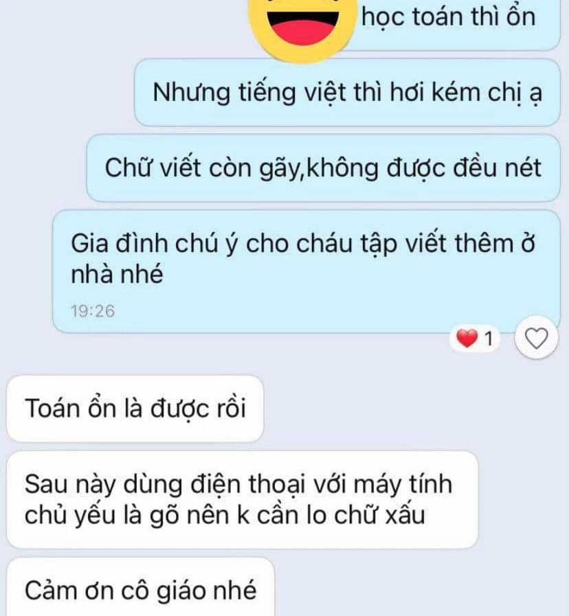 Bà mẹ gây sốt vì ‘toán ổn là được, không cần lo chữ xấu’