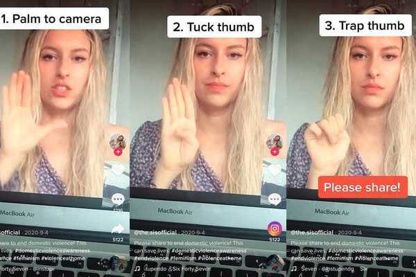 Thiếu nữ thoát khỏi kẻ bắt cóc nhờ làm ký hiệu cầu cứu trên TikTok