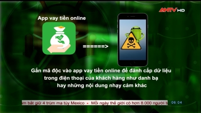 Lừa đảo cho vay online làm mồi nhử cài mã độc để tống tiền