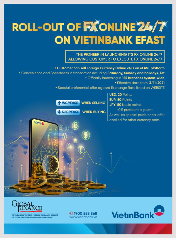 Vietinbank takes the lead in foreign exchange online services in VN