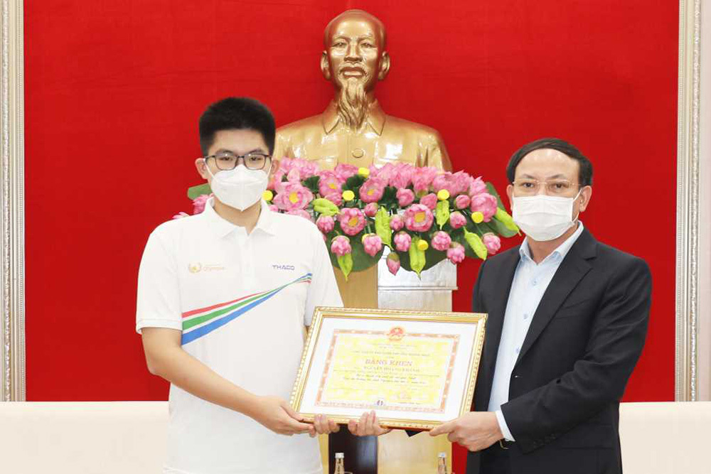 Bí thư Quảng Ninh thưởng 100 triệu cho nhà vô địch Olympia 2021