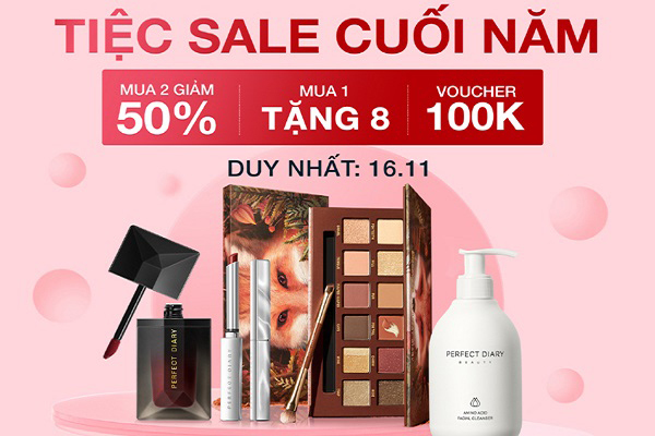 Siêu tiệc Shopee sale: Son kem Perfect Diary tông trầm hợp mùa thu đông