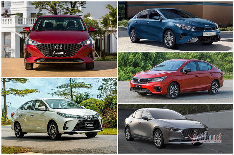 Sedan giá rẻ bán chạy tháng 10/2021: Hyundai Accent bỏ xa Toyota Vios