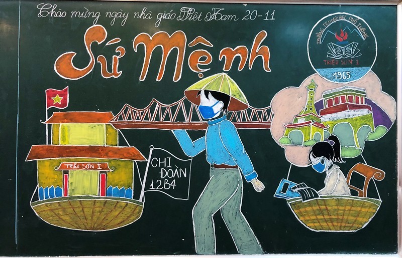 Tròn mắt với những bức tranh do thầy giáo điển trai vẽ nên bằng phấn   Netizen  Việt Giải Trí