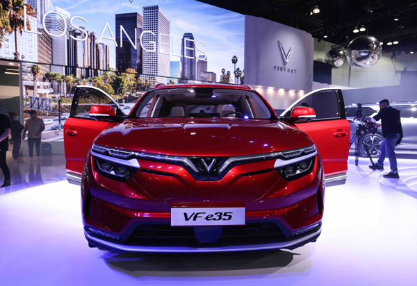 VinFast ra mắt thương hiệu xe điện tại Los Angeles Auto Show 2021