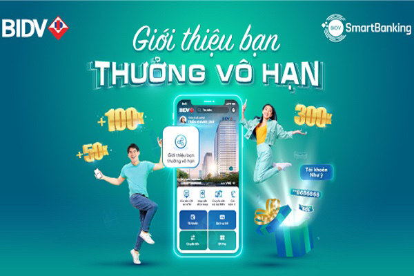 Nhận quà từ BIDV khi giới thiệu khách hàng mới
