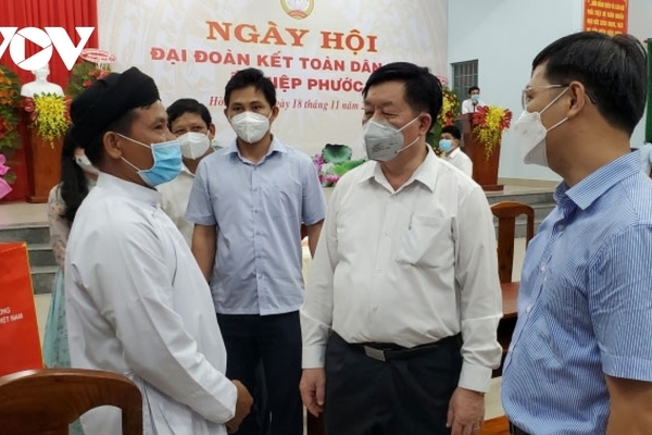 Trưởng Ban Tuyên giáo Trung ương dự Ngày hội Đại đoàn kết toàn dân tộc tại Tây Ninh
