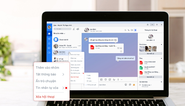 Zalo thêm tính năng 'Tin nhắn tự xóa', giúp người dùng bảo vệ thông tin riêng tư