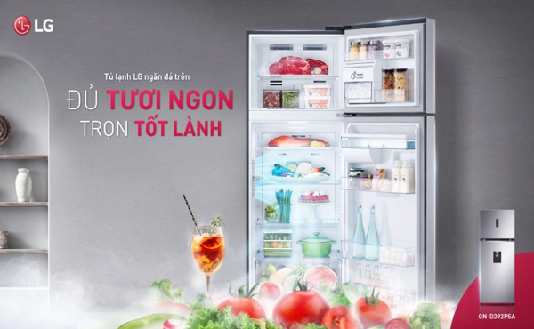 Tính năng vượt trội của tủ lạnh LG ngăn đá trên mới