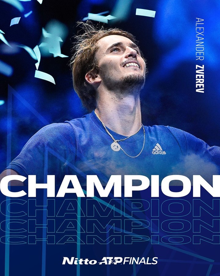 Đòi nợ Medvedev, Zverev lần thứ 2 vô địch ATP Finals