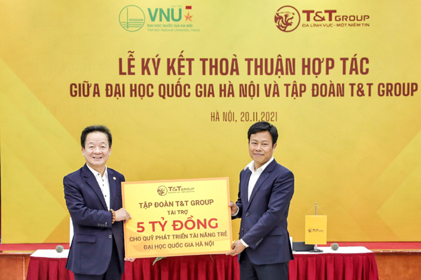 T&T Group hợp tác chiến lược, trao học bổng cho sinh viên ĐH Quốc gia Hà Nội