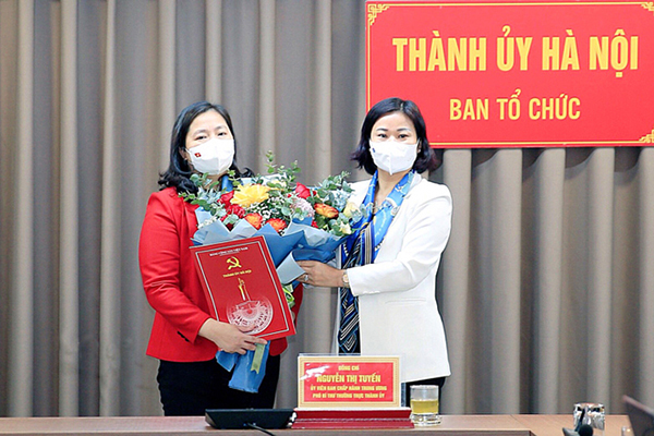 Hà Nội có nữ Phó Trưởng ban Tổ chức Thành ủy mới