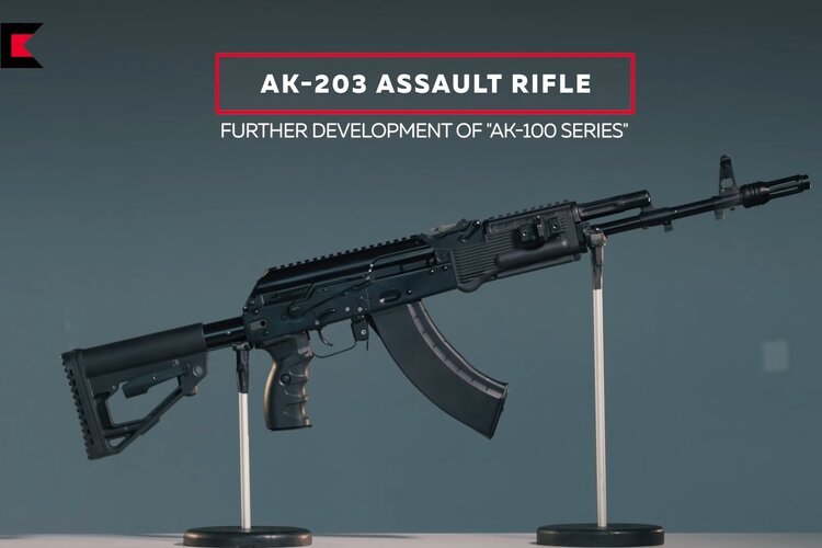 Chiêm ngưỡng mẫu súng AK-203 sắp được Ấn Độ sản xuất nội địa