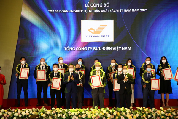 Bưu điện Việt Nam lọt Top 50 doanh nghiệp lợi nhuận tốt nhất Việt Nam năm 2021