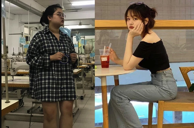 Nữ sinh thay đổi sau khi giảm 32 kg