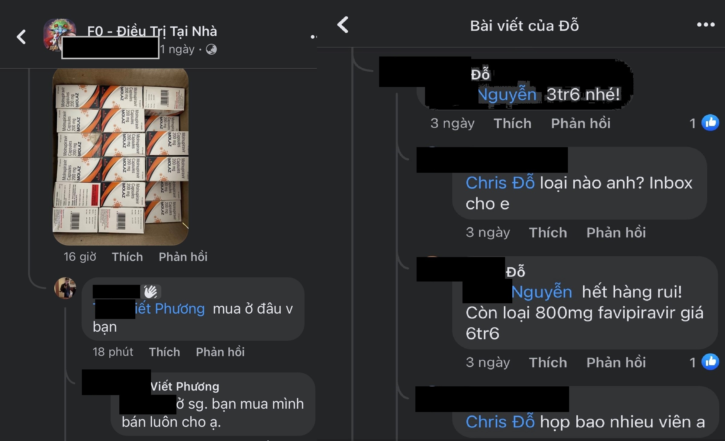 Nhiều F0 TP.HCM săn lùng thuốc chữa Covid-19 với giá 'cắt cổ'