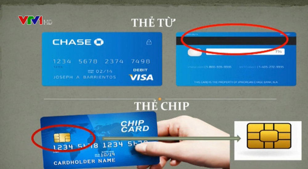 Thủ tục, chi phí đổi thẻ ATM từ sang thẻ chip
