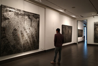 Abstract painting exhibition ponders natural disaster