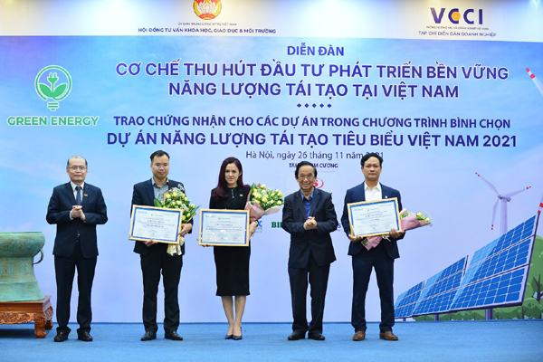 BIM Energy vào Top 10 Dự án Năng lượng tái tạo tiêu biểu Việt Nam 2021