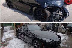 BMW Z4 tai nạn nát đầu "lột xác" như mới