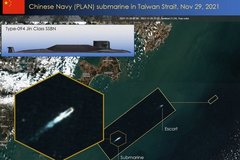 Tàu ngầm hạt nhân Trung Quốc di chuyển 'bất thường' ở eo biển Đài Loan