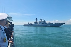 Hình ảnh Nga tập trận cùng hải quân các nước ASEAN