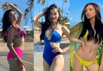 Đỗ Thị Hà và thí sinh Miss World 2021 đọ dáng với bikini trên biển