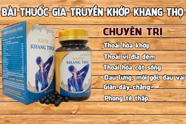 Cảnh báo thông tin quảng cáo TPBVSK Khớp Khang Thọ trên một số website