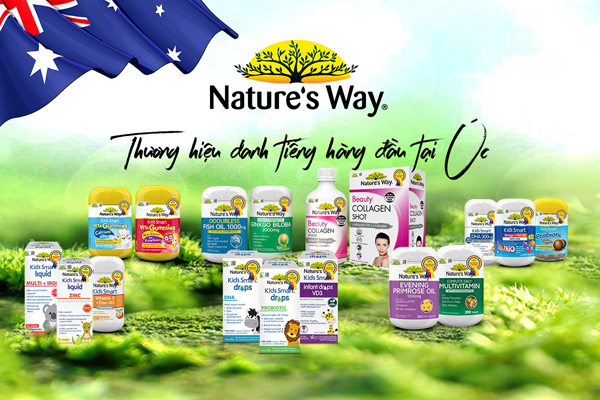 Nature’s Way - thương hiệu dẫn đầu dòng sản phẩm dạng kẹo và collagen ở Úc