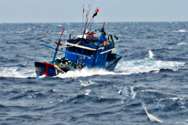 Truy tìm tàu nước ngoài đâm tàu cá chở 12 ngư dân rơi xuống biển