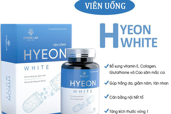 Cảnh báo viên uống Hyeon White vi phạm quy định quảng cáo