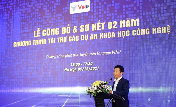 Vingroup dành 92 tỷ đồng tài trợ các dự án khoa học - công nghệ