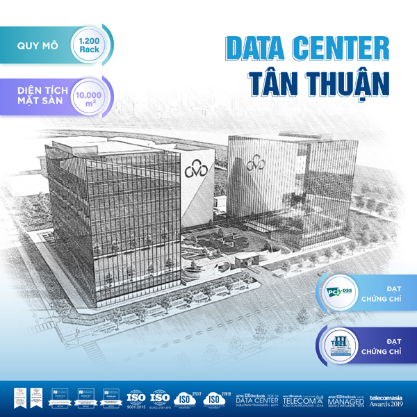 Data Center Tân Thuận đạt chứng nhận Tier Uptime III về thiết kế trung tâm dữ liệu