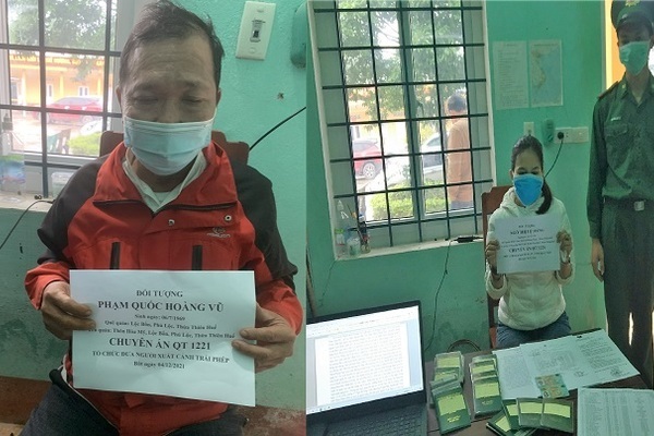 Bắt đôi nam nữ làm giả hồ sơ đưa người qua Lào