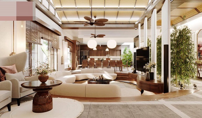 Phiêu lãng trong ngôi nhà rộng 300m2 của cặp vợ chồng U70