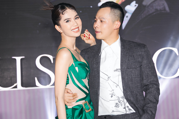 Lệ Quyên, Ngọc Trinh vui tươi bên Vũ Khắc Tiệp