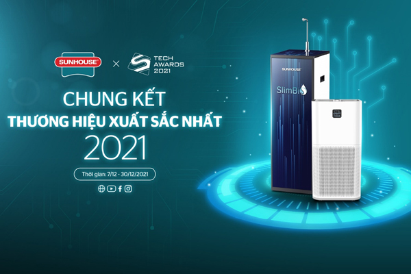 Máy lọc nước Sunhouse vào chung kết Tech Awards 2021