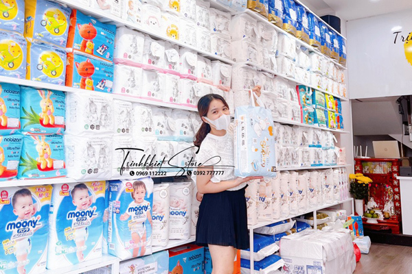 Trịnh Khiết Store - địa chỉ mua tã bỉm cho bé