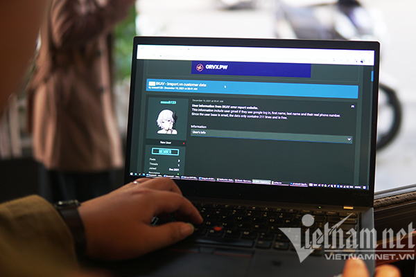 Hack công khai lên mạng dữ liệu được cho là của người dùng Bkav