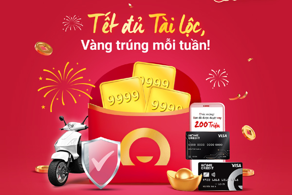 Săn cơ hội trúng vàng đón Tết từ Home Credit